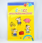 Książeczka do ćwiczeń ĆWICZ SPOSTRZEGAWCZOŚĆ cz.4
